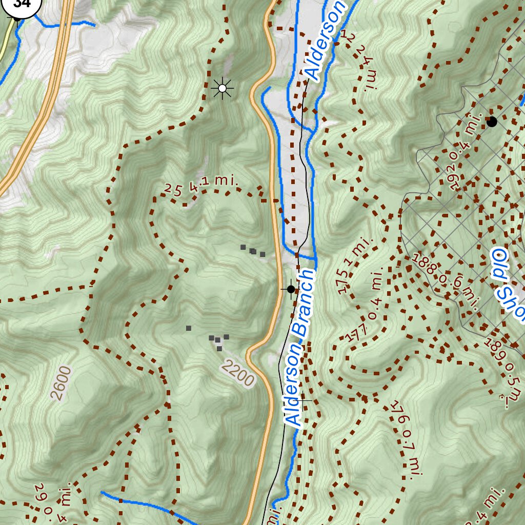 Lester Location Map Lester Quad Topo - WVDNR Map by WV Division of Natural Resources ...
