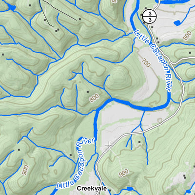 WV Division of Natural Resources Levels Quad Topo - WVDNR digital map