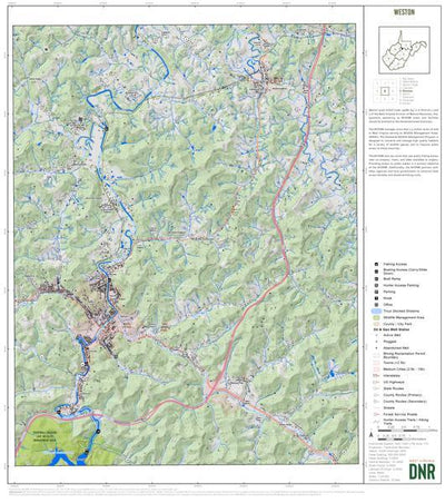 WV Division of Natural Resources Lewis County, WV Quad Maps - Bundle bundle