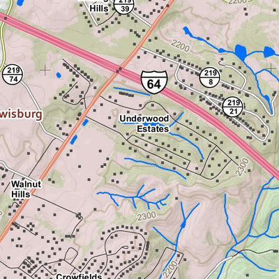 WV Division of Natural Resources Lewisburg Quad Topo - WVDNR digital map