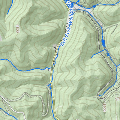WV Division of Natural Resources Little Birch Quad Topo - WVDNR digital map