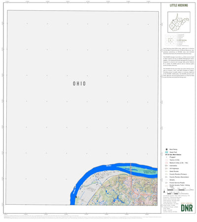 WV Division of Natural Resources Little Hocking Quad Topo - WVDNR digital map