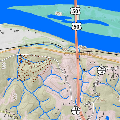 WV Division of Natural Resources Little Hocking Quad Topo - WVDNR digital map
