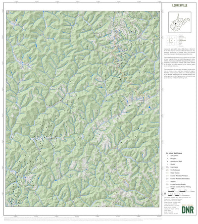 WV Division of Natural Resources Looneyville Quad Topo - WVDNR digital map