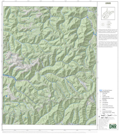 WV Division of Natural Resources Lorado Quad Topo - WVDNR digital map