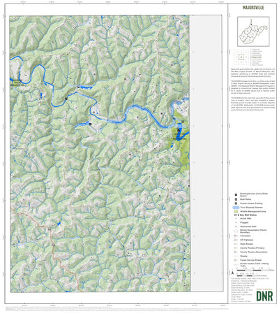 WV Division of Natural Resources Majorsville Quad Topo - WVDNR digital map