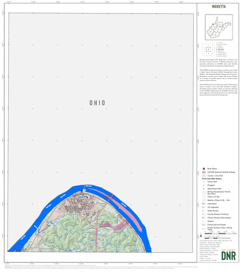 WV Division of Natural Resources Marietta Quad Topo - WVDNR digital map