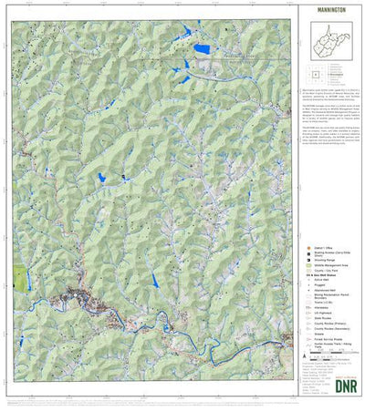 WV Division of Natural Resources Marion County, WV Quad Maps - Bundle bundle