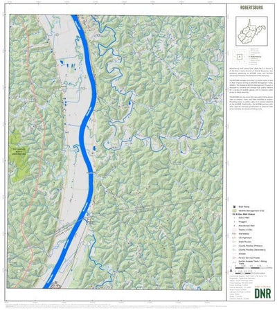 WV Division of Natural Resources Mason County, WV Quad Maps - Bundle bundle