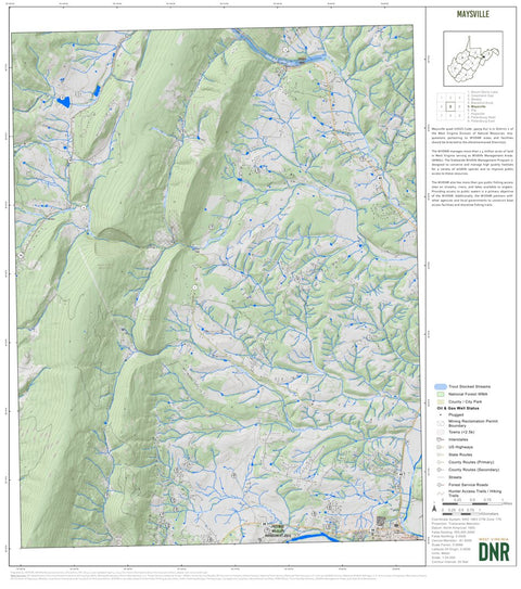 WV Division of Natural Resources Maysville Quad Topo - WVDNR digital map