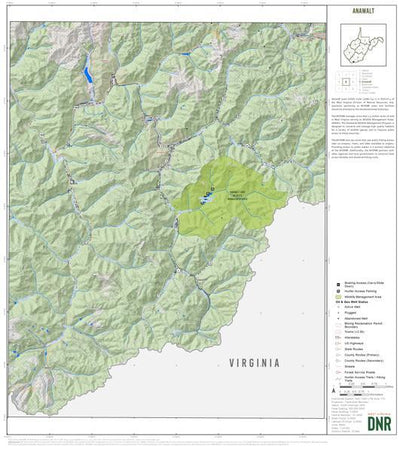 WV Division of Natural Resources McDowell County, WV Quad Maps - Bundle bundle