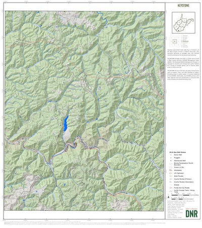 WV Division of Natural Resources McDowell County, WV Quad Maps - Bundle bundle