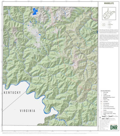 WV Division of Natural Resources McDowell County, WV Quad Maps - Bundle bundle