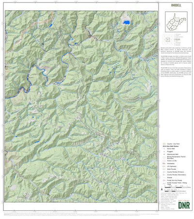 WV Division of Natural Resources Mercer County, WV Quad Maps - Bundle bundle