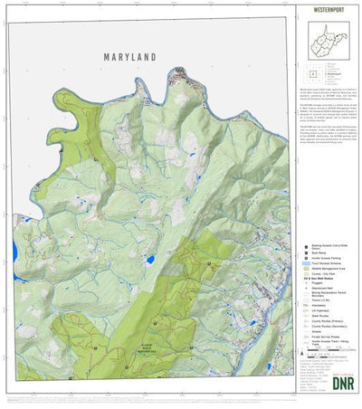 WV Division of Natural Resources Mineral County, WV Quad Maps - Bundle bundle