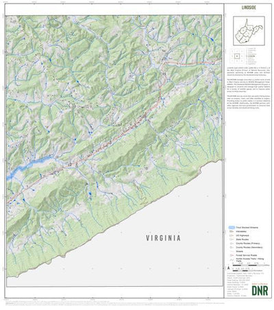 WV Division of Natural Resources Monroe County, WV Quad Maps - Bundle bundle