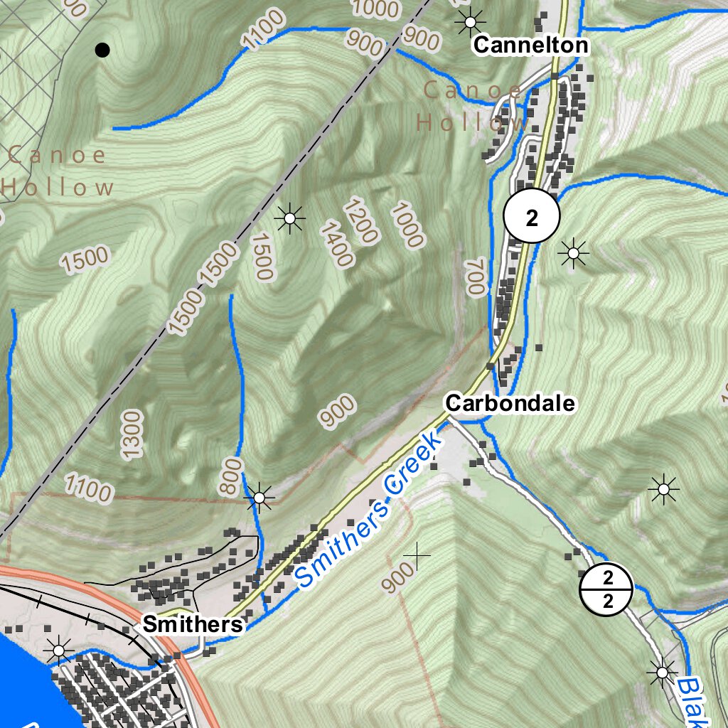 Montgomery Quad Topo - WVDNR Map by WV Division of Natural Resources ...
