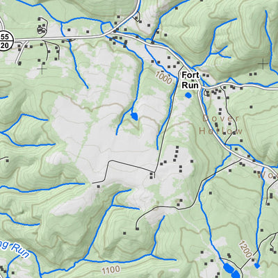 WV Division of Natural Resources Moorefield Quad Topo - WVDNR digital map
