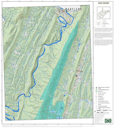 WV Division of Natural Resources Morgan County, WV Quad Maps - Bundle bundle