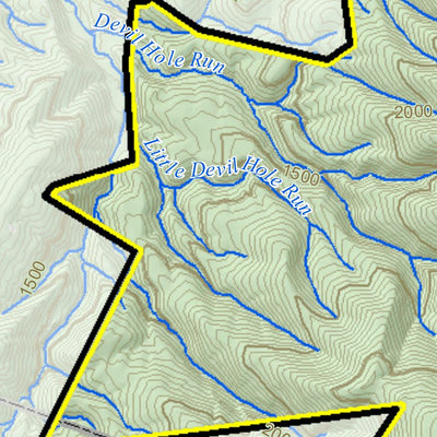 WV Division of Natural Resources Nathaniel Mountain Wildlife Management Area digital map