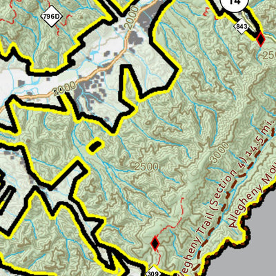 WV Division of Natural Resources Neola Wildlife Management Area digital map