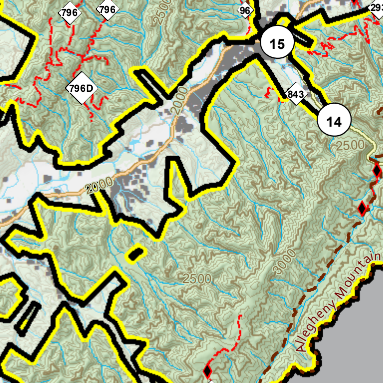 Neola Wildlife Management Area Map by WV Division of Natural