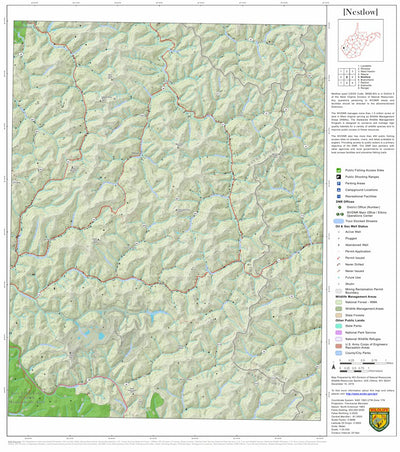 WV Division of Natural Resources Nestlow Quad Topo - WVDNR bundle exclusive