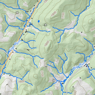 WV Division of Natural Resources Nestorville Quad Topo - WVDNR digital map