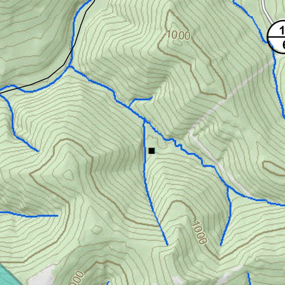 WV Division of Natural Resources North Bend Lake Fishing Guide (Small) digital map