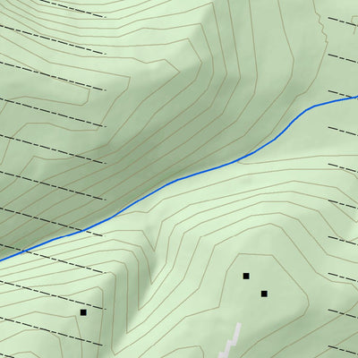 WV Division of Natural Resources O'Brien Lake Fishing Guide (Large) digital map