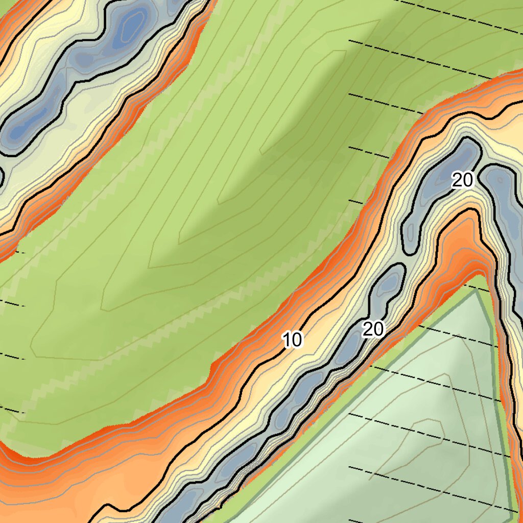 O'Brien Lake Fishing Guide (Large) Map by WV Division of Natural ...