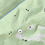 WV Division of Natural Resources O'Brien Lake Fishing Guide (Small) digital map