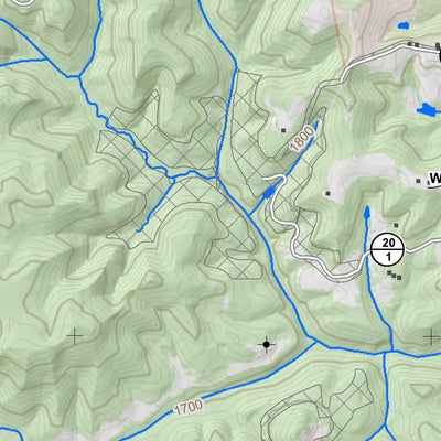 WV Division of Natural Resources Oak Hill Quad Topo - WVDNR digital map