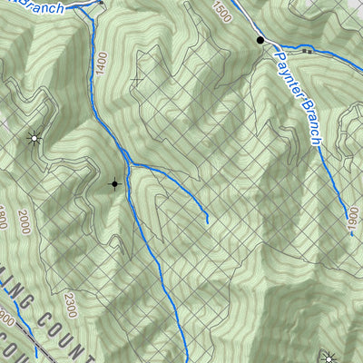 WV Division of Natural Resources Oceana Quad Topo - WVDNR digital map