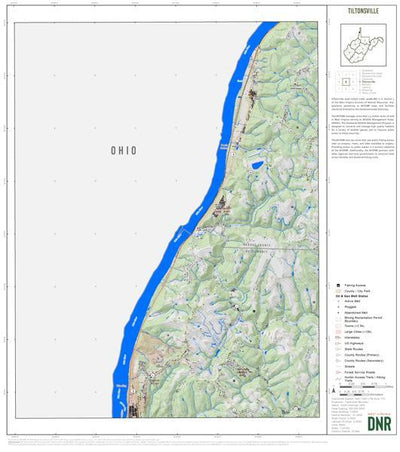 WV Division of Natural Resources Ohio County, WV Quad Maps - Bundle bundle