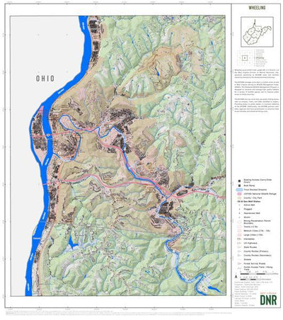 WV Division of Natural Resources Ohio County, WV Quad Maps - Bundle bundle