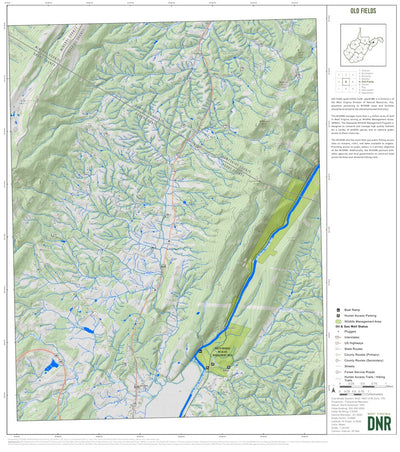 WV Division of Natural Resources Old Fields Quad Topo - WVDNR digital map