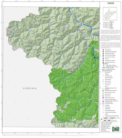 WV Division of Natural Resources Panther Quad Topo - WVDNR bundle exclusive