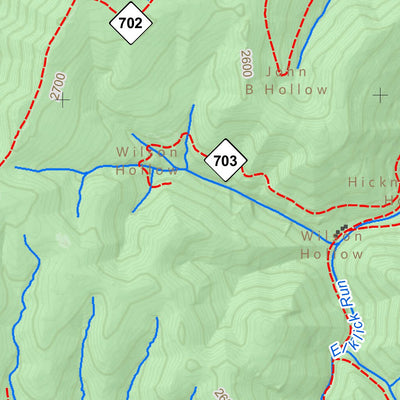 WV Division of Natural Resources Parsons Quad Topo - WVDNR digital map