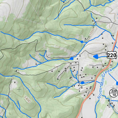 WV Division of Natural Resources Petersburg West Quad Topo - WVDNR digital map