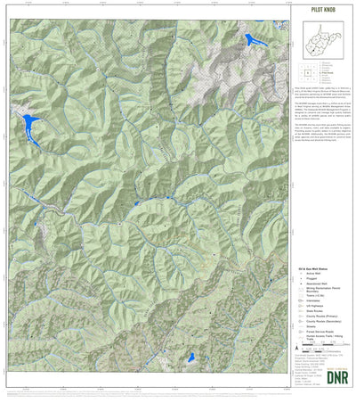 WV Division of Natural Resources Pilot Knob Quad Topo - WVDNR digital map