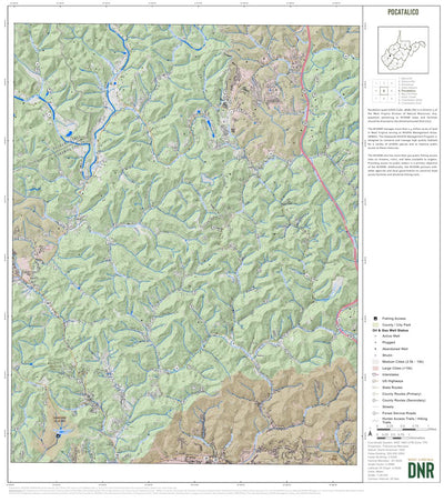 WV Division of Natural Resources Pocatalico Quad Topo - WVDNR digital map