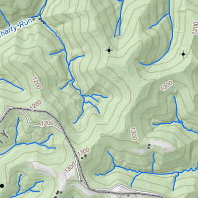 WV Division of Natural Resources Porters Falls Quad Topo - WVDNR digital map