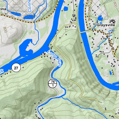 WV Division of Natural Resources Powhatan Point Quad Topo - WVDNR digital map