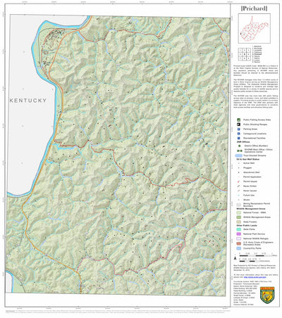 WV Division of Natural Resources Prichard Quad Topo - WVDNR bundle exclusive