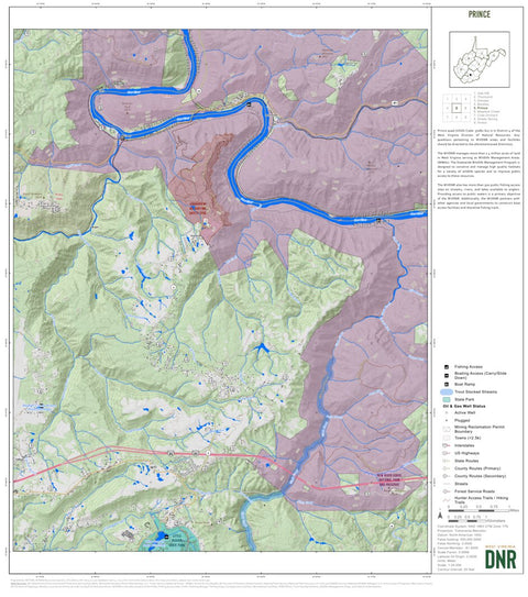 WV Division of Natural Resources Prince Quad Topo - WVDNR digital map