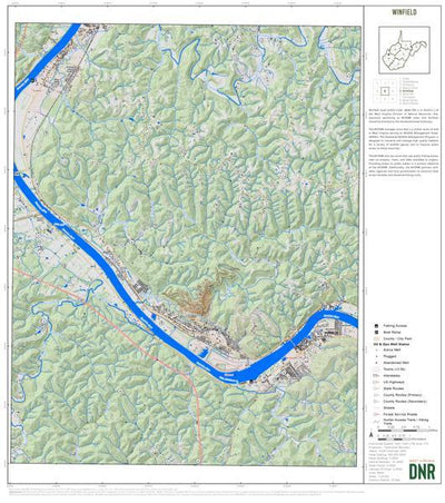 WV Division of Natural Resources Putnam County, WV Quad Maps - Bundle bundle