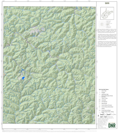 WV Division of Natural Resources Quick Quad Topo - WVDNR digital map