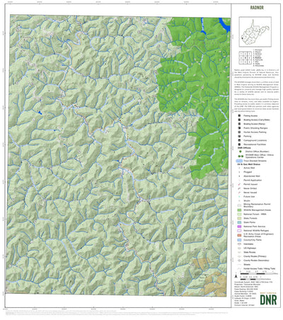 WV Division of Natural Resources Radnor Quad Topo - WVDNR bundle exclusive