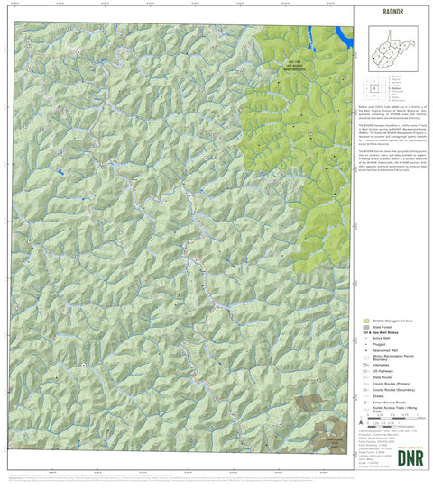 WV Division of Natural Resources Radnor Quad Topo - WVDNR digital map